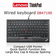 Lenovo Thinkpad Trackpoint Keyboard 0b47190 Wired Red Pointer Bar Compact Usb Quick Switch Key 88 Ke