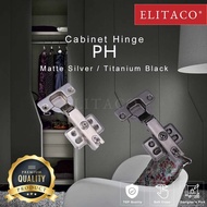 【ELITACO】PH Premium 5/8'' 2/8'' Full Inset Soft Close 90 Degree Kitchen Black Cabinet Hinge Cupboard Wardrobe Door Automatic Hydraulic Damper