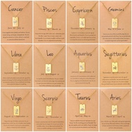 JUSHI 12 horoscope constellation stainless steel necklace non tarnish hypoallergenic girlfriend gift