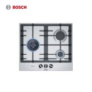 Bosch PCC6A5B90 Built In Gas Stainless Steel Hob, LPG 3 Gas Burners