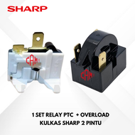 Relay PTC Overload Kulkas SHARP 1 Pintu / 2 Pintu