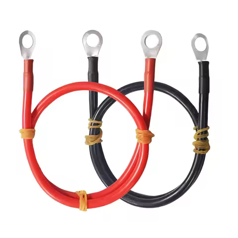 8/6AWG Battery Inverter Cable Set with Terminals Stranded Copper Cord Solar Power Connection Wire wi