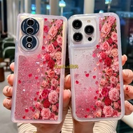 Pink Rose Flower Bush vivoY200i Glitter Phone Case Suitable for IQ0013/IQ00Neo10/y300/Y36