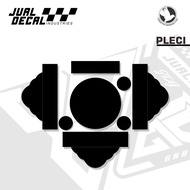 Stiker Decal Tebok BNR DESIGN Custom Variasi Lovebrid Helopet Pleci