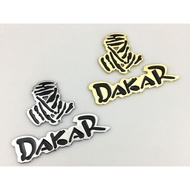 Metal Dakar Letter 3D Sticker