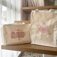 Mocorie - Midgette Coquette Lunch Bag / Coquette Zipper Lunch Bag / Coquette Lunch Bag / Ribbon Lunc