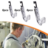 [lzdjlmy2ua] 6Pcs Cable Support J Hooks, Storage Hangers, with Bat Wing Clips, Cable Management Hook