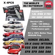 NGK Premium RX Spark Plug - Honda 1.6L B16A VTEC DOHC Civic EG6 EG9 EF9 EK4 CRX EF8 Delsol EG2 Integ