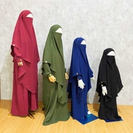 Kaira Set Anak, Gamis Anak, French Khimar Syari Anak, Set Syari Anak