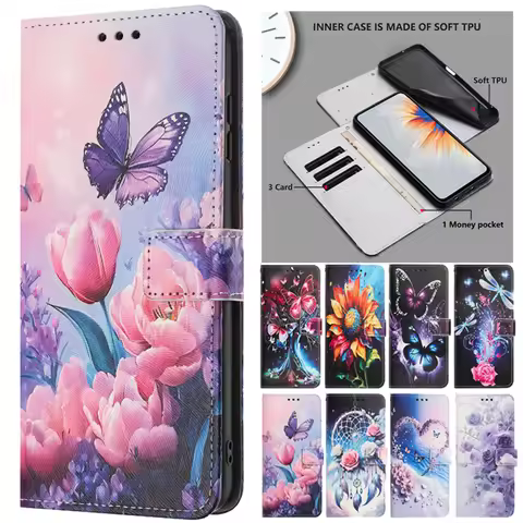Flip Cover Wallet Phone Case For Nokia HMD Pulse C12 Pro Plus G21 G11 G42 G310 C22 C32 C02 G22 C10 C