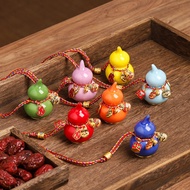 Handmade Ceramic Gourd Pendant Teacher's Day Souvenir Car Pendant Semi-finished Product Ruyi Gourd P