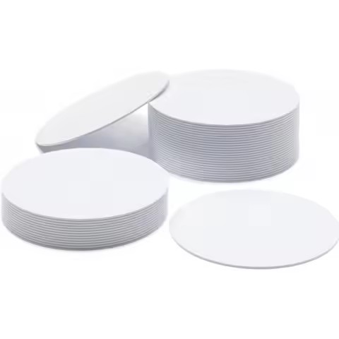 NFC Label Ntag215 Rewritable PVC Round 25 mm (1 Inch) 504 Byte Memory NFC Chip, Compatible Android a