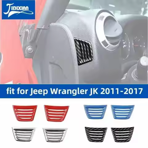 JIDIXIAN Car Interior Air Conditioner Vent Outlet Decoration Cover for Jeep Wrangler JK 2011 2012 20