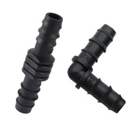 3/10 Pcs DN12 Pipe Connectors Straight Elbow Barbed Water Connector 8/11mm Hose Tubing Fittings Garden Agriculture Irrigation Joint