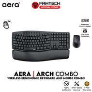 Fantech Aera | Arch Combo Wireless Ergonomic Keyboard and Mouse Combo | Silent Keys & Clicks
