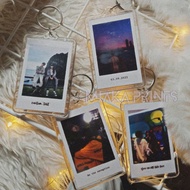 [GIFT IDEA] CUSTOMIZABLE POLAROID KEYCHAIN WITH CUSTOM TEXT (PHOTO INSERT) keychain customised keych