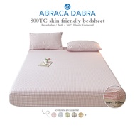 Abraca Dabra Soft Fitted Bedsheet With Rubber Bolster Case - Single/Super Single/Queen/King