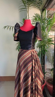 Ethnic Filipiniana Top and Skirt