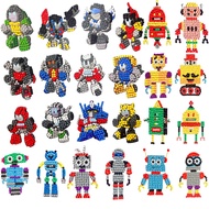 Augweyang 5D Diamond Art Craft Painting Kits for Kids Robot Blocks Mosaic Painting Dots Stickers Pai