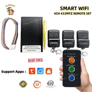 Smart Wifi R3000 Autogate Receiver Remote Control 4CH 433mtz (Receiver/Remote Control) - -READYSTOCK