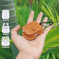 Airpod flip leather case (4 optional leather colors) Casing iPhone 16 Pro Max Casing iPhone 17 Pro M