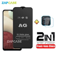 2in1 Tempered Glass Anti Glare Samsung A12/M12 Free Tempered Glass Camera