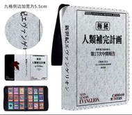 EVA 新世紀福音戰 超大容量 可放900張！！PU皮質料封面 收納冊活頁拉鍊周 卡冊 EVANGELION 卡位Size 9.2x6.7cm