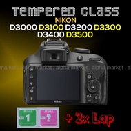 TEMPERED GLASS anti-scratch LCD Nikon D3100 D3200 D3300 D3400 D3500 DSLR CameraScreen Protector cove