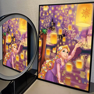 Disney | Amine Tangled Rapunzel Vintage Posters Sticky Retro Kraft Paper Sticker DIY Room Bar Cafe K