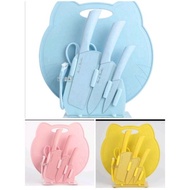 SG tock 7pcs Kitchen Knives Set with Chopping board and HolderTH99 CNOP