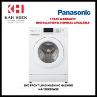 PANASONIC 8KG FRONT LOAD WASHING MACHINE NA-128XB1WSG - 1 YEAR WARRANTY