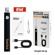 TASKTOOL หัวแร้งบัดกรี หัวแร้ง หัวแร้งไฟฟ้า หัวแร้งแบบ usb  ร้อนไว ปรับอุณหภูมิได้ 100-350 องศา