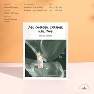 เมล็ดกาแฟ San Charoen Caramel Washed Process Filter and Espresso Roast FEET TO THE GROUND 200g 1000g