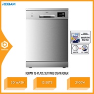 Robam Freestanding Dishwasher 60cm 12 Place Settings 6 Modes 12 Setting W602S BOS024 W602W Pencuci P