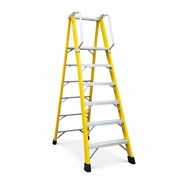 ✨READY STOCK✨Aluclass Handrail Fibreglass FRP Platform Ladder (6 Steps Double Side) AL-FGL258-6S ALU