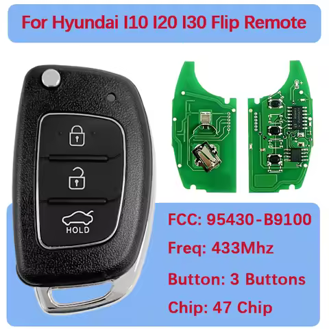 CN020076 Aftermarket Flip Remote Key Fob CE0682 47 Chip 433Mhz FCC 95430-B9100 OKA-865T(IA-TP) For H