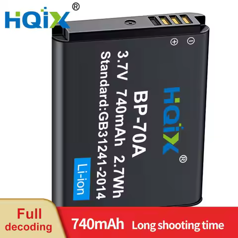 HQIX for Samsung WB30F WB31F WB32F WP10 MV800 AQ100 DV100 DV101 DV150F DV151F Camera BP-70A Charger 