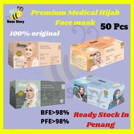 Surgical Mask HIMAYA HEADLOOP (HIJAB) MASK 3 Ply Premium Medical Face Mask by HIMAYA HEADLOOP 3PLY B