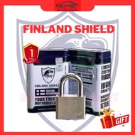 FINLAND SHIELD 100% Original Padlock High Grade Lock Kunci Motor Rumah Kedai Anti Cut Padlock
