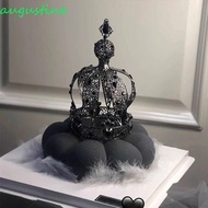AUGUSTINE 1/2Pcs Rhinestone Crown, Creative Baroque Crown Cake Topper, Hair Ornaments Romantic Luxur