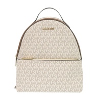 全新未使用 Michael Kors SHEILA 前袋雙肩包，MK 經典款，35F3G6HB6B150，香草色塗層帆布，ブラウン， 0025。 [二手] Michael Kors