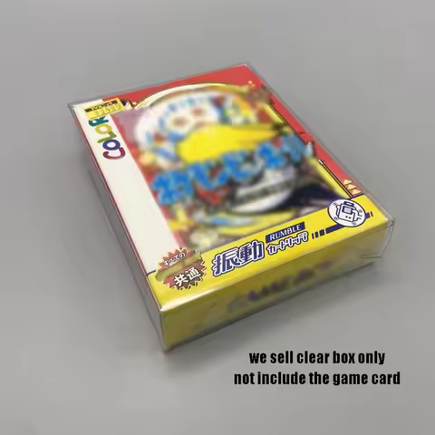 Transparent PET plastic box for Game Boy Color GBC Pokemon Pinball JP/US version Special Card / Rumb