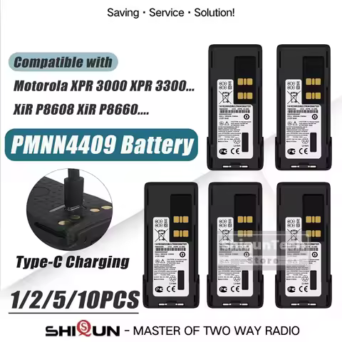 PMNN4409 Li-Ion Battery Compatible with Motorola APX1000 XPR3300 XIR P8668 P6600i Radios Non-Impres 