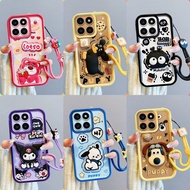 Casing HONOR X7C patung pelekat comel phone casing