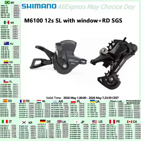 SHIMANO M7100 1x12s Groupset DEORE SLX XT XTR M6100 M7100 M8100 M9100 12s Shifte Lever Rear Deraille