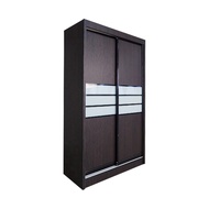 Living Mall Nami Series 4 Feet Sliding Door Wardrobe In 3-D Laminated Finish