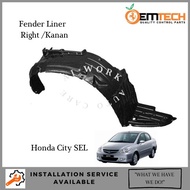 OEM HONDA CITY SEL IDSI VTEC 2003-2008 FRONT FENDER LINER PROTECTOR DAUN PISANG DEPAN FENDER UNDER COVER