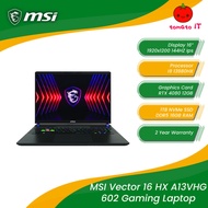 MSI VECTOR 16 HX A13VHG 602 Gaming Laptop (16" FHD/IPS/144Hz/I9-13980HX/RTX 4080 12GB/1TB Gen4 SSD/1