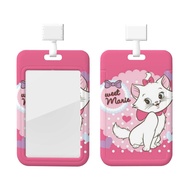 Marie ID Badge Holder with Lanyard, Hard Plastic Key Card Work Badge Sleeve for Office, School, Fact