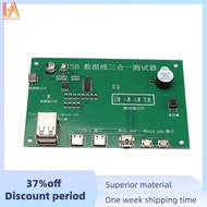 USB Cable Tester, Data Wire Test Fixture Precise Type-C/Mini USB/Micro-USB USB Cable Tester Charging
